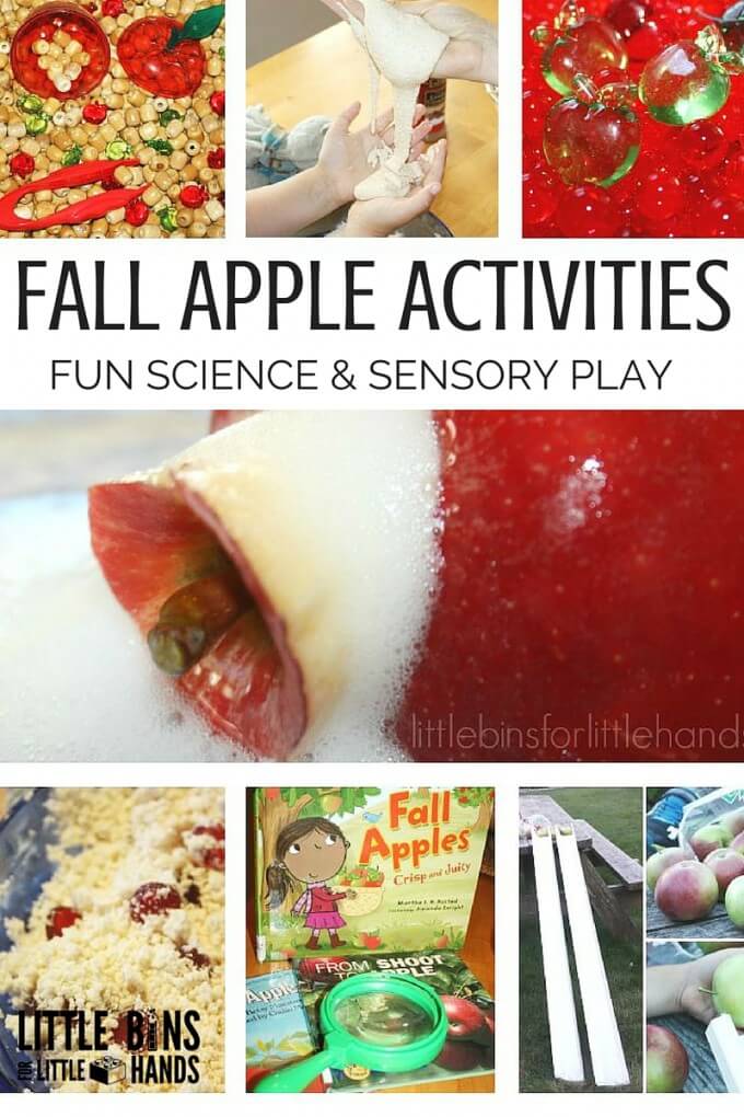 Aktivnosti s jabukom za predškolsku djecu - kante za male ruke