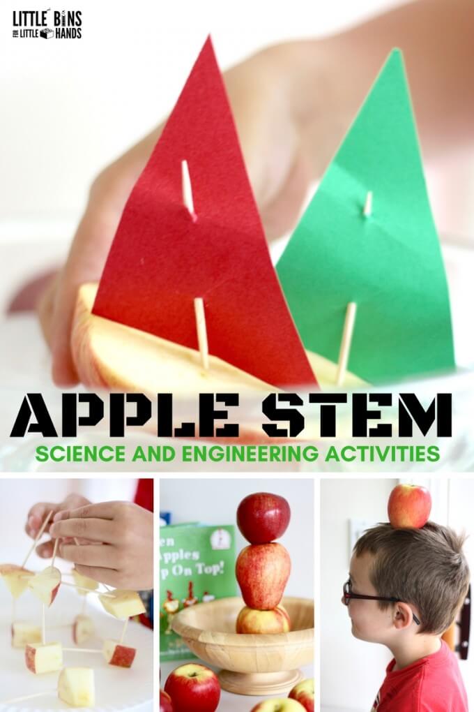 Çocuklar için Elmalı STEM Aktiviteleri - Küçük Eller için Küçük Kutular