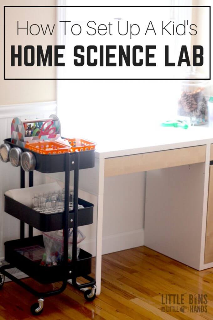 Sådan indretter du et videnskabslaboratorium i hjemmet - små beholdere til små hænder