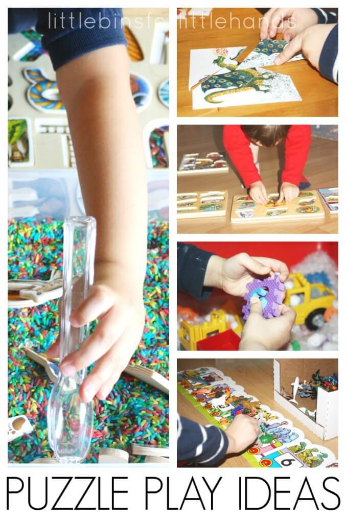 Divertenti giochi puzzle per la scuola dell'infanzia - Piccoli contenitori per piccole mani