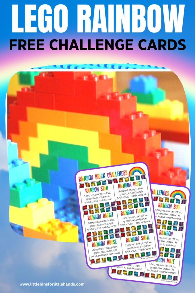 Хүүхдэд зориулсан Lego Rainbow Build Challenge