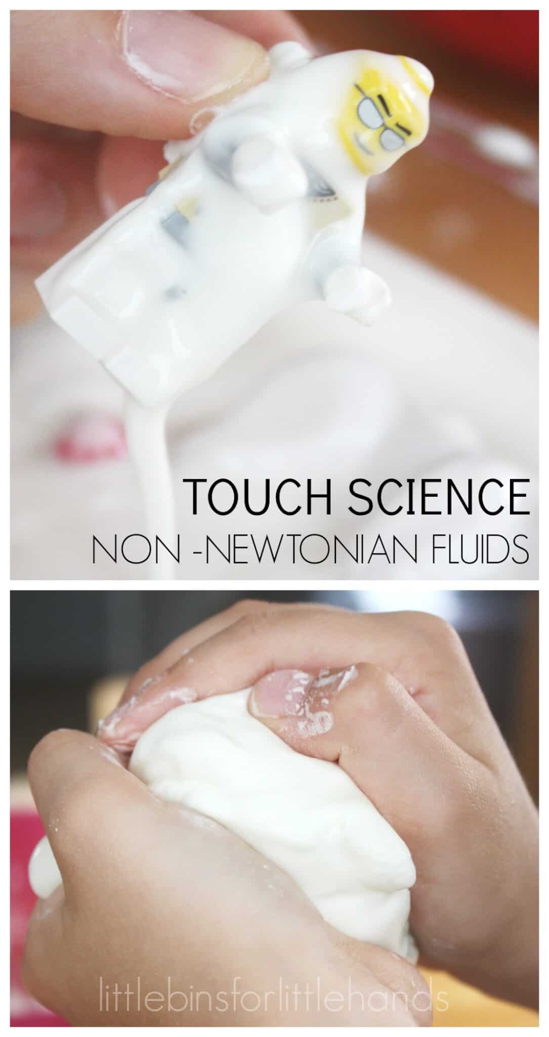 Amidon de porumb și apă - Fluid non newtonian - Coșuri mici pentru mâini mici