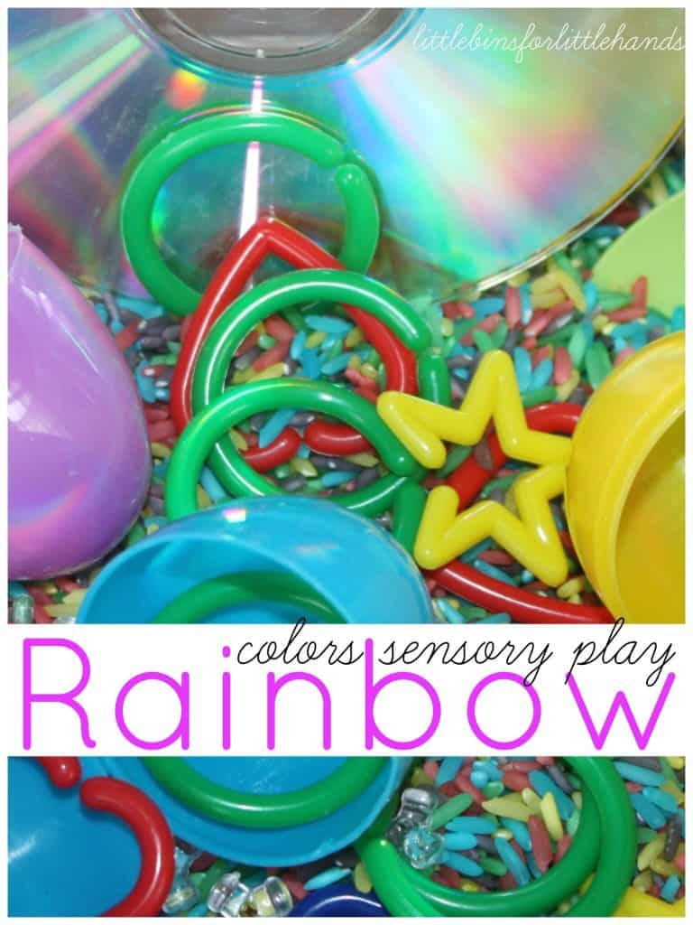 Rainbow Sensory Bin - ننڍڙن هٿن لاءِ ننڍڙا بِن